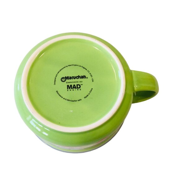 MARUCHAN Happy Bunny Vented Covered Ramen Lime Green Dish NWOT - Picture 6 of 6